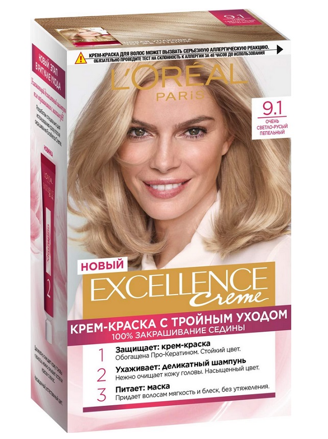 L oreal Paris Excellence Стойкая крем краска для волос 9 1 Очень