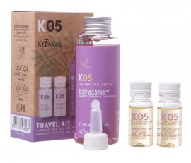 Kaaral K05 Travel Kit Dandruff And Oily Scalp -        (100  + 2 x 10 )