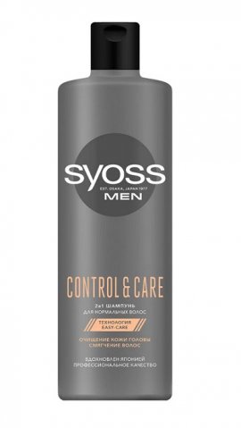 Syoss MEN Control&Care Shampoo - ������� 2 � 1 ��� ���������� ����� (450 ��)